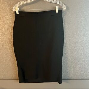 MANRICO CASHMERE • Black pencil skirt • Small